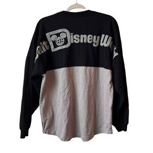 Disney Parks Walt Disney World Rare Black And Gray 1971 Logo Spirit Jersey Small